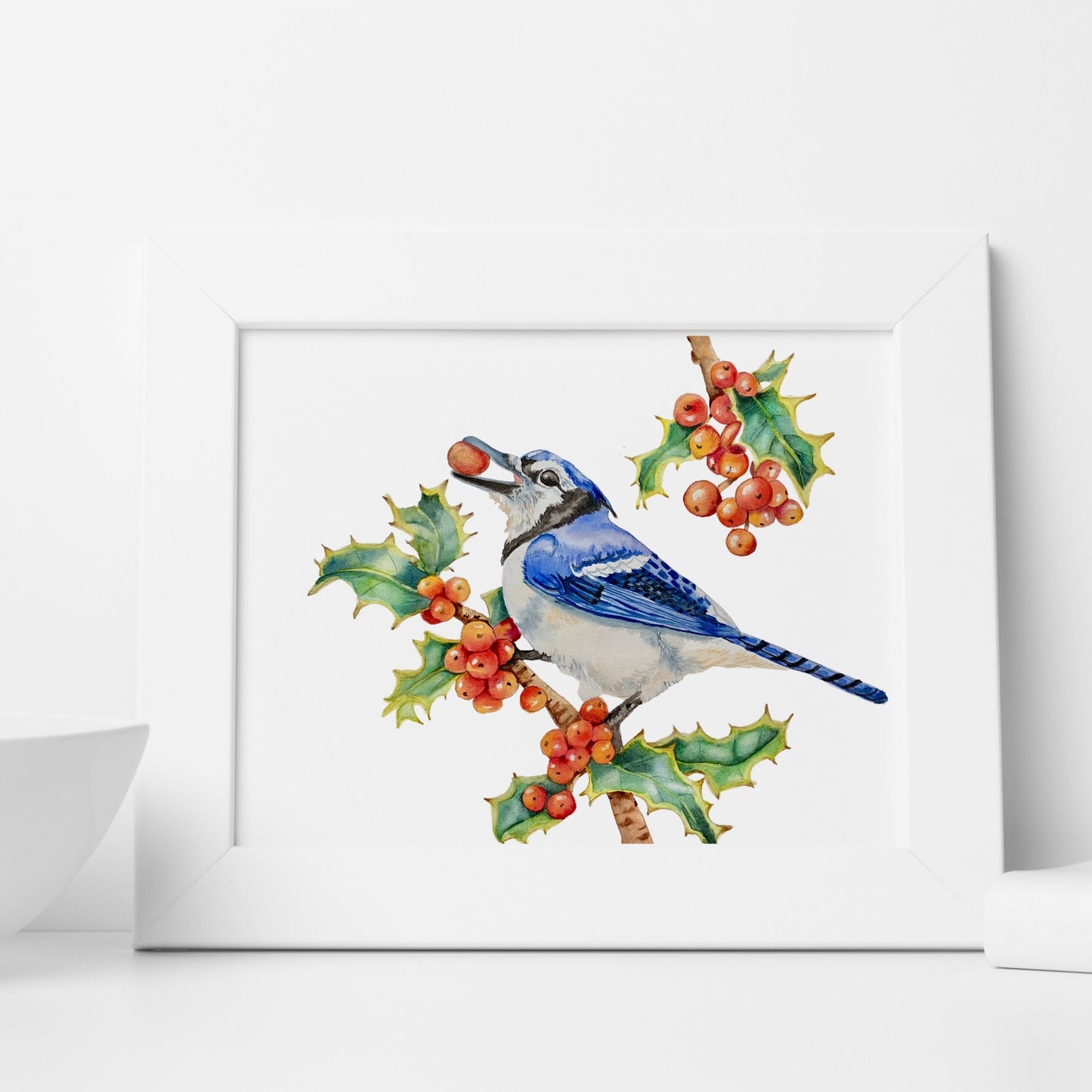 Christmas Jay Art Print